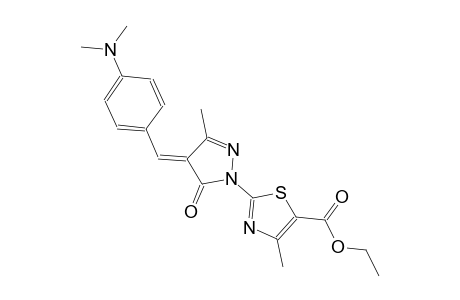 5-thiazolecarboxylic acid, 2-[(4E)-4-[[4-(dimethylamino)phenyl]methylene]-4,5-dihydro-3-methyl-5-oxo-1H-pyrazol-1-yl]-4-methyl-, ethyl ester