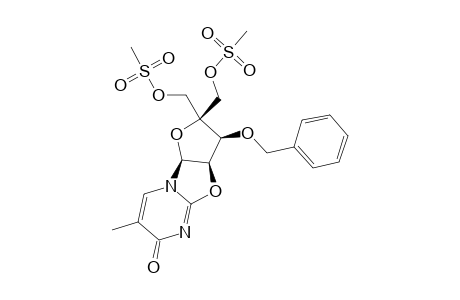 2,2'-ANHYDRO-1-[3-BENZYL-5-O-(METHYLSULFONYL)-4-C-(METHYLSULFONYLOXYMETHYL)-ALPHA-L-ERYTHRO-PENTOFURANOSYL]-THYMINE