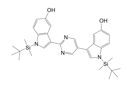 1-(tert-Butyldimethylsilyl)-3-[2-(1-(tert-butyldimethylsilyl)-5-hydroxy-1H-indol-3-yl)pyrimidin-5-yl]-1H-indol-5-ol