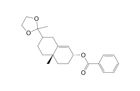 2.alpha.-(benzoyloxy)-7.beta.-[1,1-(ethylenedioxy)ethyl]-4a.beta.-methyl-2,3,4,4a,5,6,7,8-octahydronaphthalene