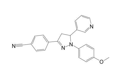 4-[1-(4-methoxyphenyl)-5-(3-pyridyl)-2-pyrazolin-3-yl]benzonitrile