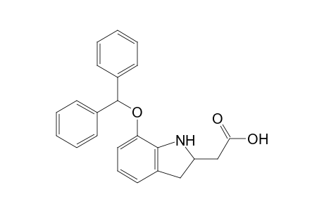 2-(7-benzhydryloxy-2,3-dihydro-1H-indol-2-yl)acetic acid