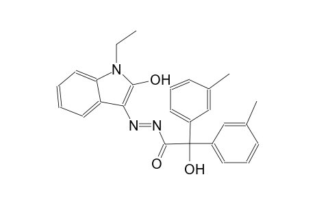 1H-indol-2-ol, 1-ethyl-3-[(E)-[hydroxybis(3-methylphenyl)acetyl]azo]-