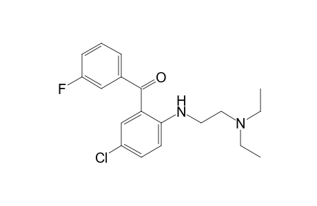 1-chloro-3-(3-fluorobenzoyl)-4-(2-(diethylamino)ethylamino)benzene