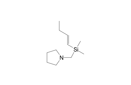 Pyrrolidine, 1-[(1-butenyldimethylsilyl)methyl]-, (E)-