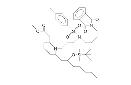 Me-(2a,6B(S))-1-(3-[(4-[1,3-dioxo-2H-isoindol-2-yl]-butyl)-tosyl-amino]-propyl)-6-(2-tbdmsh)-1,2,3,6-tetrahydro-2-pyrid