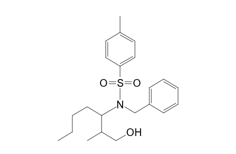 Benzenesulfonamide, N-[1-(2-hydroxy-1-methylethyl)pentyl]-4-methyl-N-(phenylmethyl)-, (R*,R*)-(.+-.)-