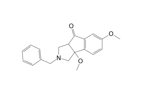 2-Benzyl-3a,6-dimethoxy-2,3,3a,8a-tetrahydroindeno(1,2-c)pyrrol-8(1H)-one