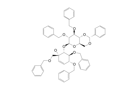 (1S,4S,5R,6S)-4,5-DIBENZYLOXY-1-BENZYLOXYMETHYL-6-(2,3-DI-O-BENZYL-4,6-O-BENZYLIDENE-BETA-D-GLUCOPYRANOSYLOXY)-CYCLOHEX-2-EN-1-OL