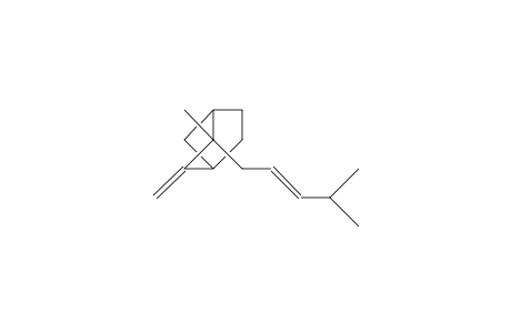 (E)-2-Methyl-3-methylen-2-(4-methyl-2-penten-1-yl)-bicyclo-U2.2.1E-heptan