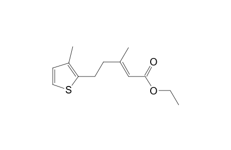 ethyl (E)-3-methyl-5-(3-methyl-2-thienyl)pent-2-enoate