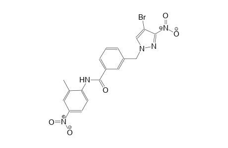 3-[(4-bromo-3-nitro-1H-pyrazol-1-yl)methyl]-N-(2-methyl-4-nitrophenyl)benzamide