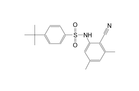 benzenesulfonamide, N-(2-cyano-3,5-dimethylphenyl)-4-(1,1-dimethylethyl)-