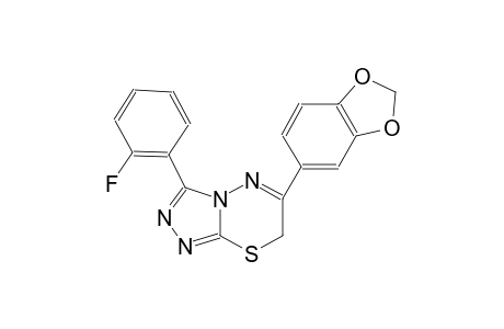 6-(1,3-benzodioxol-5-yl)-3-(2-fluorophenyl)-7H-[1,2,4]triazolo[3,4-b][1,3,4]thiadiazine