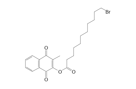 1,4-Dihydro-2-methyl-1,4-dioxonaphthalen-3-yl 11-bromoundecanoate