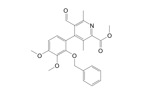 2-Pyridinecarboxylic acid, 4-[3,4-dimethoxy-2-(phenylmethoxy)phenyl]-5-formyl-3,6-dimethyl-, methyl ester