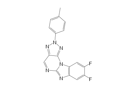 8,9-Difluoro-2-(p-tolyl)-2H-benzo[4,5]imidazo[1,2-a][1,2,3]-triazolo[4,5-e]pyrimidine