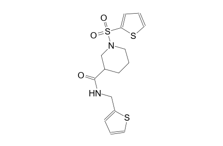 N-(2-thienylmethyl)-1-(2-thienylsulfonyl)-3-piperidinecarboxamide