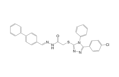 acetic acid, [[5-(4-chlorophenyl)-4-phenyl-4H-1,2,4-triazol-3-yl]thio]-, 2-[(E)-[1,1'-biphenyl]-4-ylmethylidene]hydrazide
