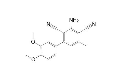 2,6-Dicyano-5-methyl-3-(3,4-dimethoxyphenyl)aniline