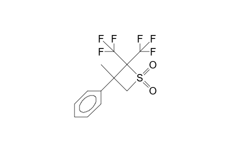 2,2-Bis(trifluoromethyl)-3-methyl-3-phenyl-1-thietane 1,1-dioxide