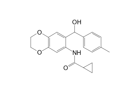 Cyclopropanecarboxamide, N-[2,3-dihydro-7-[hydroxy(4-methylphenyl)methyl]-1,4-benzodioxin-6-yl]-