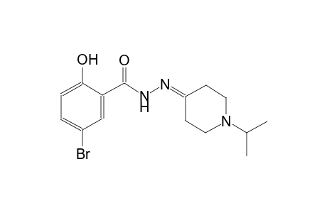 5-bromo-2-hydroxy-N'-(1-isopropyl-4-piperidinylidene)benzohydrazide