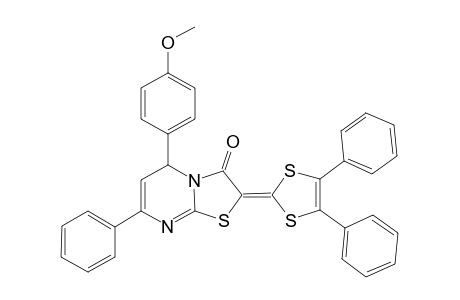 2-(4,5-diphenyl-1,3-dithiol-2-ylidene)-5-(4-methoxyphenyl)-7-phenyl-5H-thiazolo[3,2-a]pyrimidin-3-one
