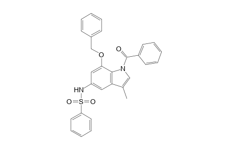 N-(1-benzoyl-3-methyl-7-phenylmethoxy-5-indolyl)benzenesulfonamide