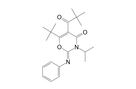 6-TERT.-BUTYL-3-ISOPROPYL-2-(PHENYLIMINO)-5-PIVALOYL-1,3-OXAZIN-4-ONE