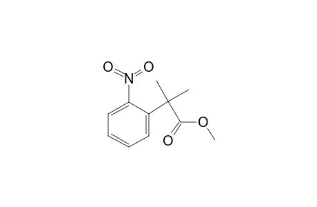 Phenylacetic acid, 2-nitro-.alpha.,.alpha.-dimethyl-, methyl ester