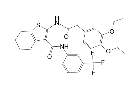 2-{[(3,4-diethoxyphenyl)acetyl]amino}-N-[3-(trifluoromethyl)phenyl]-4,5,6,7-tetrahydro-1-benzothiophene-3-carboxamide