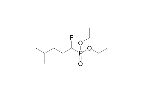 1-Diethoxyphosphoryl-1-fluoranyl-4-methyl-pentane