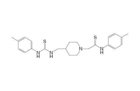 N-(4-methylphenyl)-2-(4-{[(4-toluidinocarbothioyl)amino]methyl}-1-piperidinyl)ethanethioamide