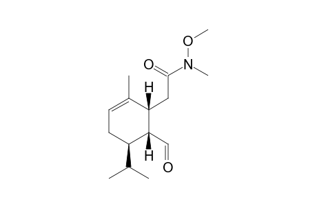 2-[(1R,5R,6R)-6-formyl-2-methyl-5-propan-2-yl-1-cyclohex-2-enyl]-N-methoxy-N-methylacetamide
