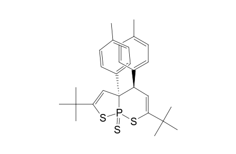 [1,2]Thiaphospholo[2,3-b][1,2]thiaphosphorin, 2,6-bis(1,1-dimethylethyl)-3a,4-dihydro-3a,4-bis(4-methylphenyl)-, 8-sulfide, (3a.alpha.,4.beta.)-