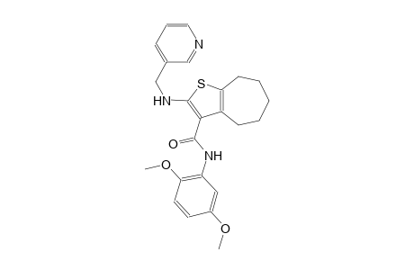 4H-cyclohepta[b]thiophene-3-carboxamide, N-(2,5-dimethoxyphenyl)-5,6,7,8-tetrahydro-2-[(3-pyridinylmethyl)amino]-