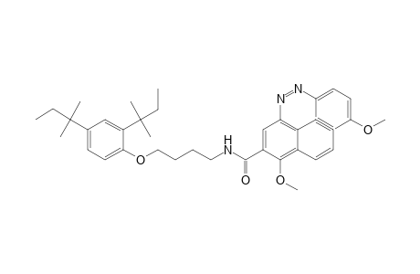 (Z)-N-(4-(2,4-di-tert-pentylphenoxy)butyl)-1-methoxy-4-((4-methoxyphenyl)diazenyl)-2-naphthamide