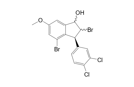 2,4-Diromo-trans-3-(3,4-dichlorophenyl)-6-dimethoxyindan-1-ol