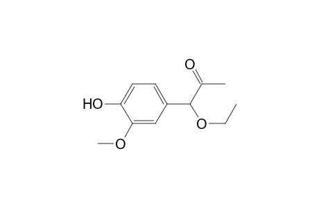 2-Propanone, 1-ethoxy-1-(4-hydroxy-3-methoxyphenyl)-