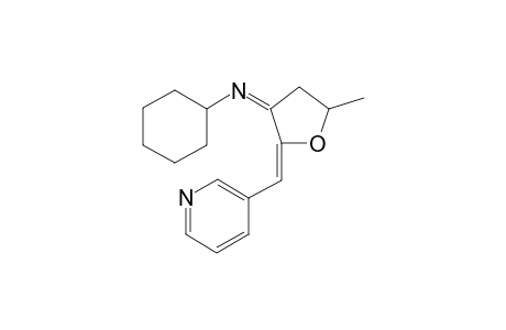 (2E,3Z)-N-Cyclohexyl-5-methyl-2-(pyridin-3-ylmethylene)dihydrofuran-3(2H)-imine