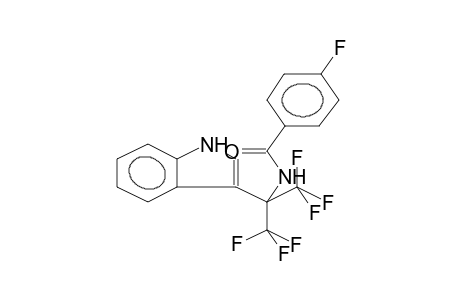 3-[ALPHA-(PARA-FLUOROBENZAMIDO)HEXAFLUOROISOPROPYL]INDOLE