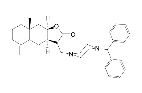 (3aR,8aR,9aR)-3-[(4-benzhydrylpiperazin-1-yl)methyl]-8a-methyl-5-methylene-3a,4,4a,6,7,8,9,9a-octahydro-3H-benzo[f]benzofuran-2-one