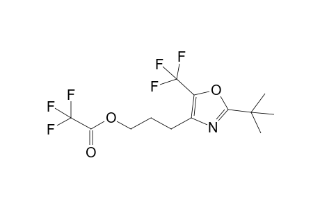2,2,2-trifluoroacetic acid 3-[2-tert-butyl-5-(trifluoromethyl)-4-oxazolyl]propyl ester