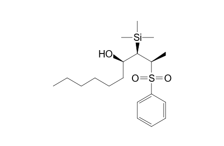 2R*,3R*,4R*-2-(Phenylsulfonyl)-3-(trimethylsilyl)decan-4-ol