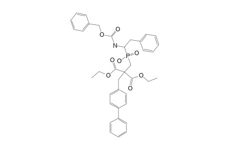 (R,S)-2-[(1-BENZYLOXYCARBONYLAMINO-2-PHENYL-ETHYL)-HYDROXY-PHOSPHINOYLMETHYL]-2-BIPHENYL-4-YLMETHYL-MALONIC-ACID-DIETHYLESTER