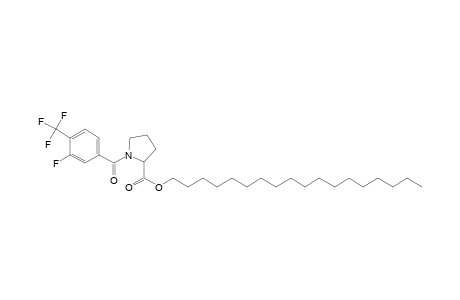 L-Proline, N-(3-fluoro-4-trifluoromethylbenzoyl)-, octadecyl ester