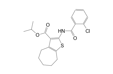 isopropyl 2-[(2-chlorobenzoyl)amino]-5,6,7,8-tetrahydro-4H-cyclohepta[b]thiophene-3-carboxylate