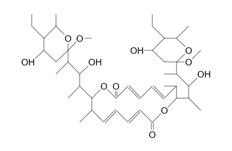 13,13'-Bis(de-<L-deoxyfucose>)-11,11'-di-O-methyl-elaiophylin