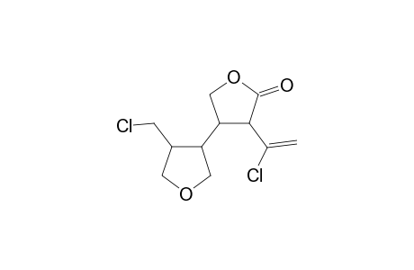 .alpha.-(1'-Chloroethylidene)-.beta.(3-chloromethyltetrafur-4-yl)-.gamma.-butyrolactone